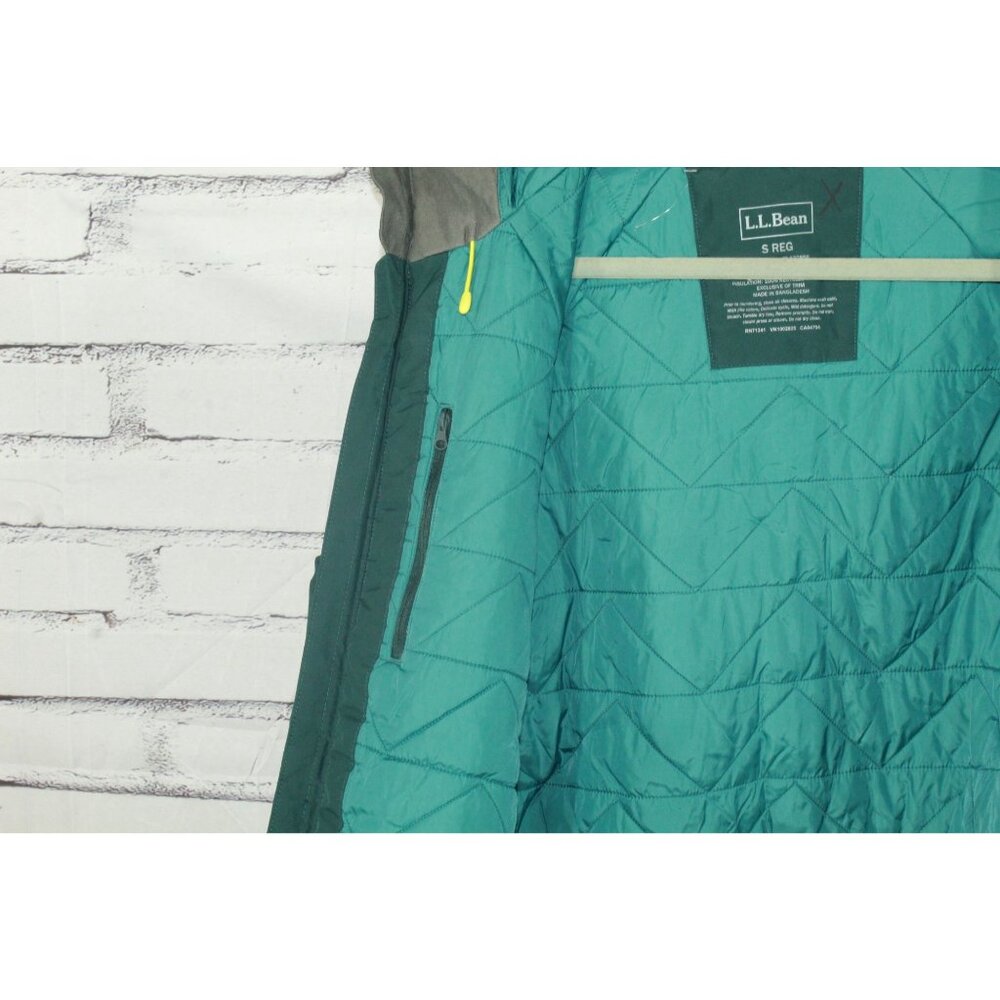 LL Bean Men's Wildcat Ski Jacket Dark Pine Waterproof PrimaLoft Size S Gorpcore - Picture 10 of 13